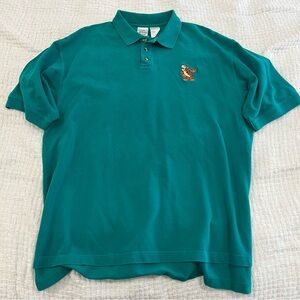 Vintage Disney Store Tigger Polo Shirt Teal Green Men’s XXL